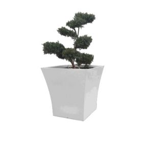 Pot de fleurs 240l vogue carre - BLANC - 80cm