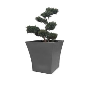 Pot de fleurs 240l vogue carre - GRIS - 80cm