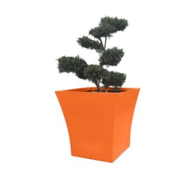 Pot de fleurs 240l vogue carre - ORANGE - 80cm