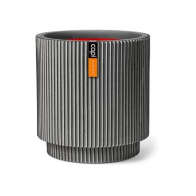 Pot de fleurs CAPI EUROPE Groove NL cylindrique 36 x 38 cm anthracite ...