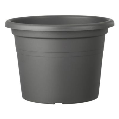 Pot de fleurs Day R plastique gris anthracite ∅40 cm Deroma