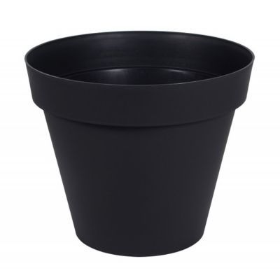 Pot de fleurs EDA Plastiques coloris gris anthracite en plastique Ø.80 x H.66 cm contenance 170 L