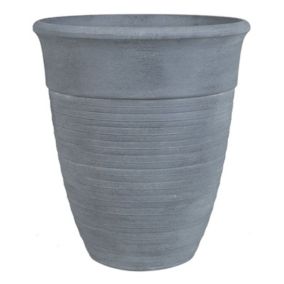 Pot de fleurs gris 43 cm KATALIMA