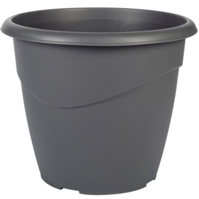 Pot de fleurs Marina gris anthracite ⌀35 cm 16L EDA Plastiques