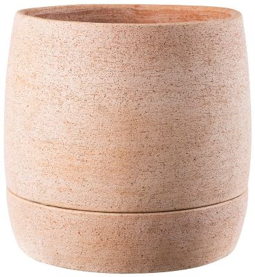 Pot de fleurs rond en terre cuite argile rouge ø26 cm Deroma Com'o