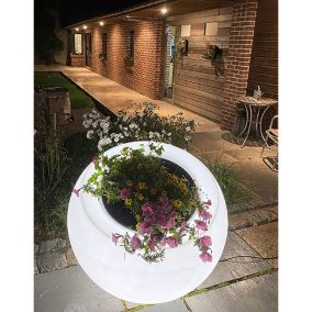 Pot de fleurs rond lumineux xxl dolce vita 300l