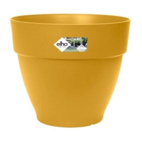 Pot De Fleurs Rond Vibia - Plastique Réservoir - Diametre 35 - Terre Cuite Elho