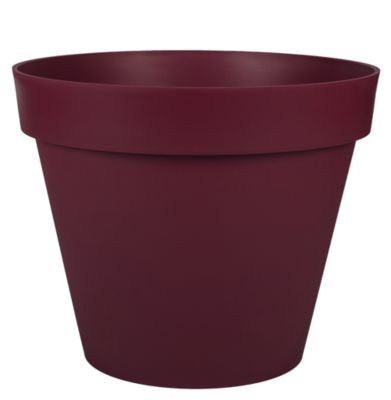 Pot de fleurs Toscane bourgogne ⌀47,5 cm x H.40 cm EDA Plastiques