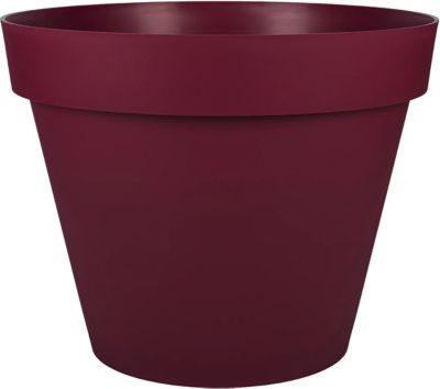 Pot de fleurs Toscane bourgogne ⌀60 cm x H.45 cm EDA Plastiques