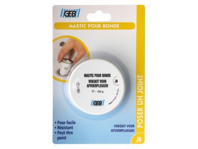 Pot de mastic pour bonde Geb 100 g pose facile