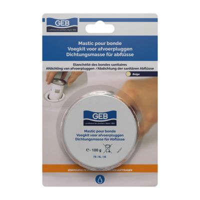 Pot de mastic pour bonde Geb 100 g pose facile