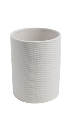 Pot de rangement Ivain Norasia H. 12,5 cm céramique blanc