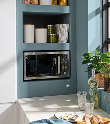 Pot en céramique Ornami blanc avec couvercle en bambou Ivain 0,95 L