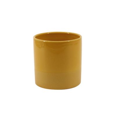 Pot en céramique Ornami jaune moutarde Lucie