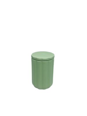 Pot en céramique Ornami vert avec couvercle 1,5 L