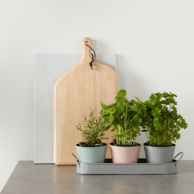Pot en métal avec support 9 cm vendu par 3 pièces
