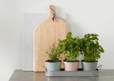Pot en métal avec support 9 cm vendu par 3 pièces