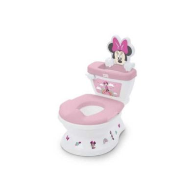 Pot enfant 2-en-1 Bright Starts Disney Minnie My Size rose et blanc avec réducteur