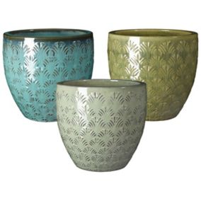 Pot Gingko terre cuite ø23 cm