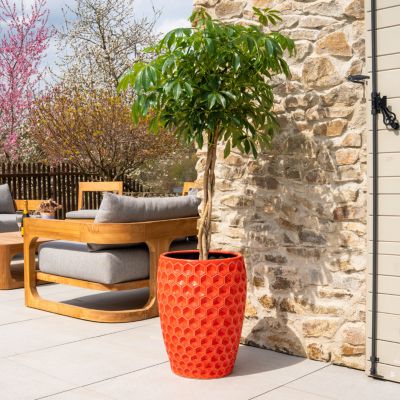 Pot grande taille d'extérieur VERSAILLES 38x54cm rouge, fait main en ...