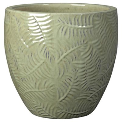 Pot Japandi en terre cuite émaillée artisanale diametre 30 CM Deroma