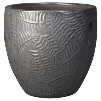 Pot Japandi en terre cuite émaillée artisanale diametre 30 CM Deroma