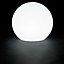 Pot lumineux rond plastique + kit d'éclairage Euro3Plast Sphère light translucide ø45 cm