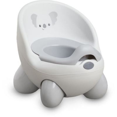 Pot pour enfant Infantino Koala gris avec dossier confortable et bol amovible