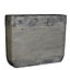 Pot rectangulaire ciment Kane gris 48 x 14 x h.38 cm