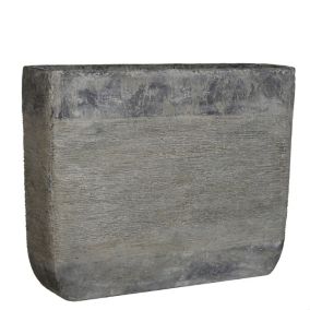 Pot rectangulaire ciment Kane gris 48 x 14 x h.38 cm