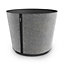 Pot rond à réserve d'eau plastique Poetic Casa Sleeve anthracite ø26,2 x h.21,7 cm