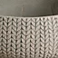 Pot rond argile Verve effet tricot beige Ø37 x h.16 cm