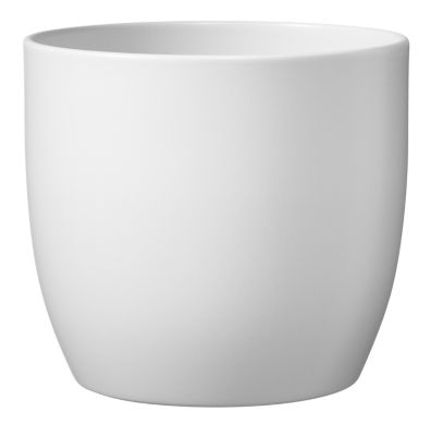 Pot rond céramique blanc ø21 cm | Castorama