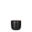 Pot rond céramique Daan noir ø12 x h.11 cm