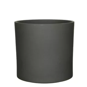 Pot rond céramique Era gris foncé ø32,5 x h.31 cm