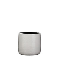 Pot rond céramique Floyd blanc ø24 x h.21 cm