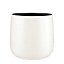 Pot rond céramique Floyd blanc ø32 x h.30 cm