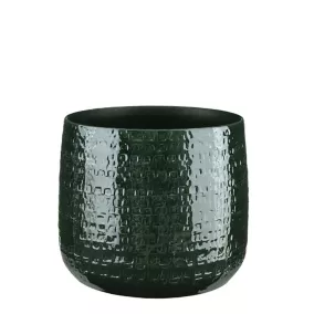 Pot rond céramique Floyd vert ø28 x h.23,5 cm