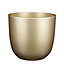 Pot rond céramique Tusca or ø28 x h.25 cm
