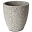 Pot rond ciment Blooma Hoa gris clair ø41 x h.35 cm