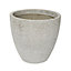 Pot rond ciment Blooma Hoa gris clair ø50 x h.46 cm