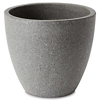 Pot rond ciment Blooma Hoa gris foncé ø41 x h.35 cm