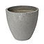 Pot rond ciment Blooma Hoa gris foncé ø50 x h.46 cm