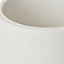 Pot rond émaillé blanc ø12 cm avec soucoupe