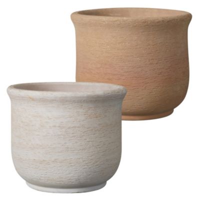 Pot rond en terre cuite bleu ø40 cm Deroma Oman