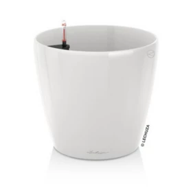 Pot rond Lechuza Premium LS blanc brillant Ø70 x h.64,5 cm