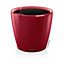 Pot rond Lechuza Premium LS rouge scarlet brillant Ø21 x h.20 cm