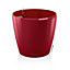 Pot rond Lechuza Premium LS rouge scarlet brillant Ø60 x h.55,5 cm