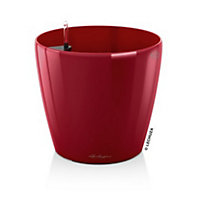 Pot rond Lechuza Premium LS rouge scarlet brillant Ø70 x h.64,5 cm