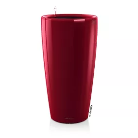 Pot rond Lechuza Premium rouge scarlet brillant Ø40 x h.75 cm